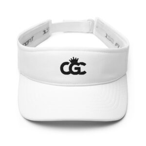 CGC Visor White with Black logo